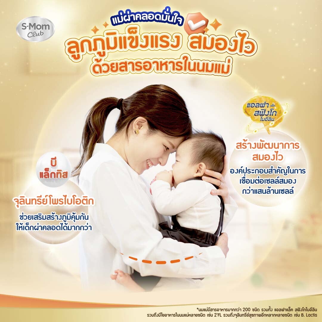 บีแล็กทิส และ แอลฟาแล็คสฟิงโกไมอีลินในนมแม่ช่วยให้ลูกภูมิแข็งแรง สมองไว