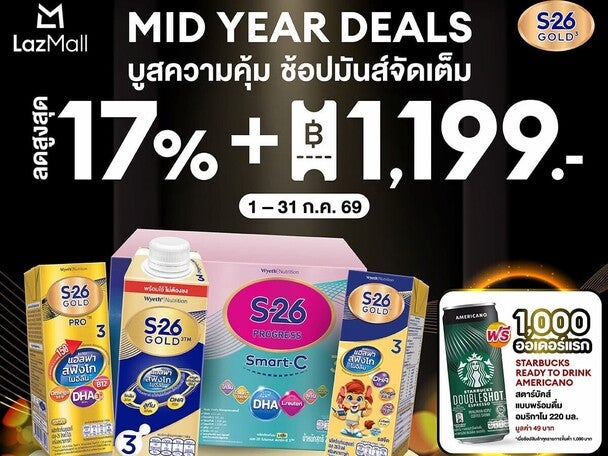 Mid Year Deals บูสความคุ้ม ช้อปมันส์จัดเต็ม ที่ Lazada