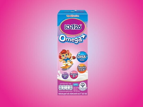 นมกล่อง S-26 Omega+ UHT