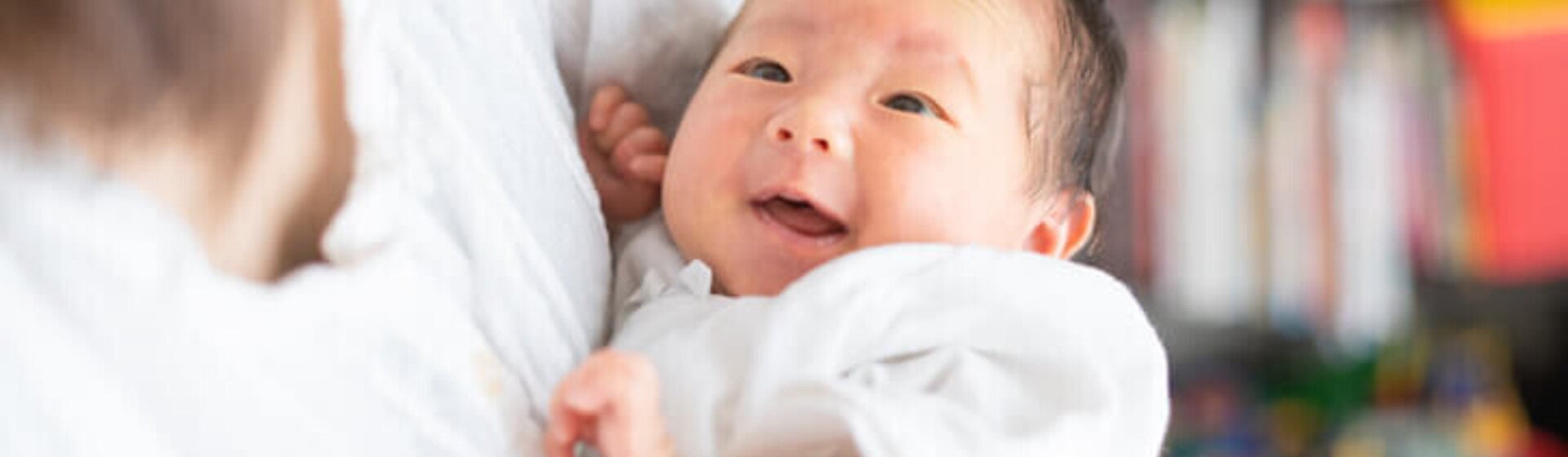 Woman holding a baby